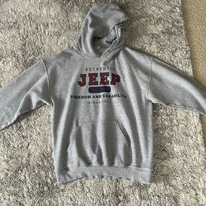 Distressed Jeep Hoodie, size medium, lightly worn